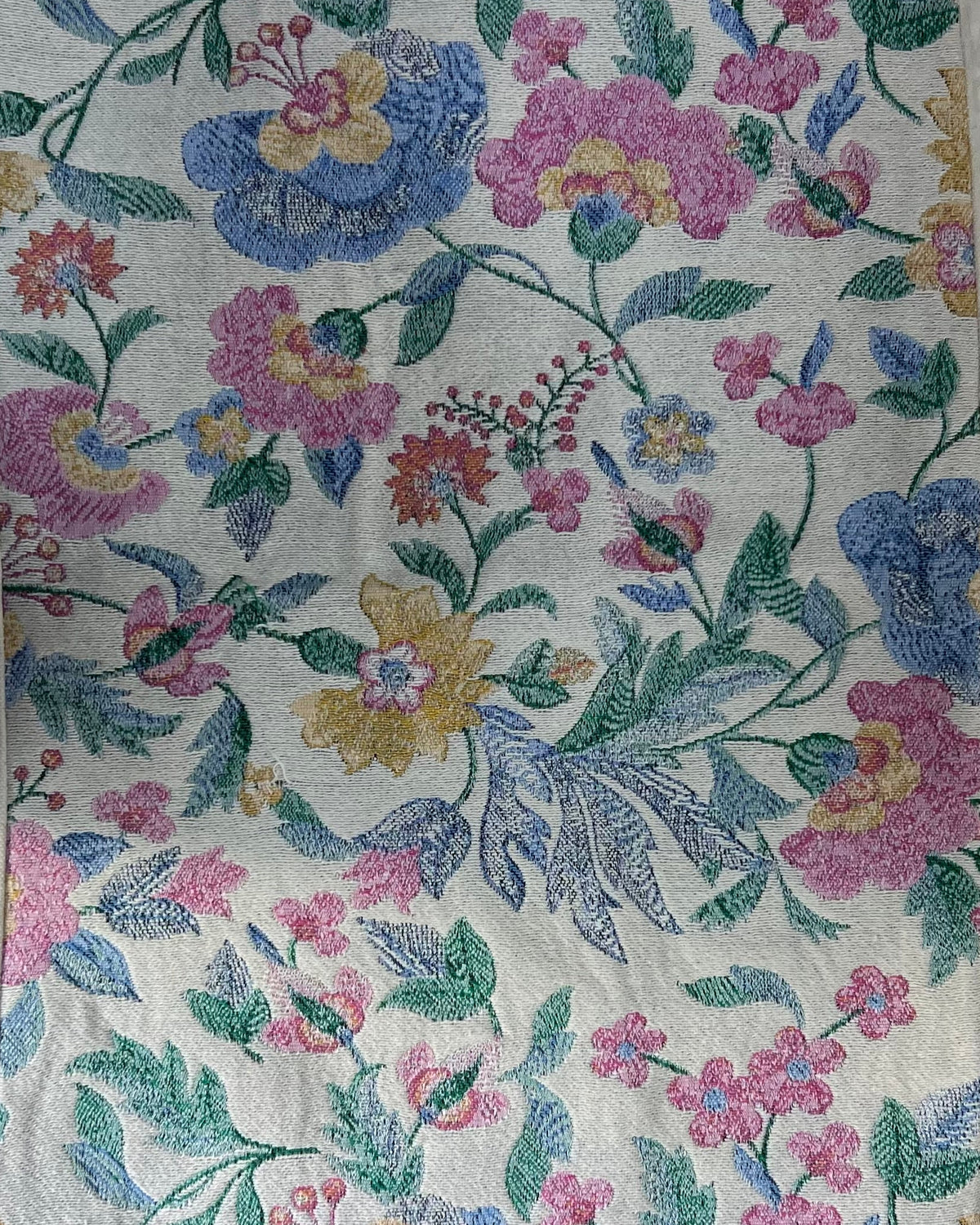 Boho Floral Cotton Cushion Cover | Tasseled Botanical Pillow Case