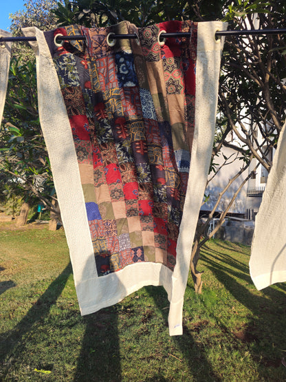 burgundy cotton drapes