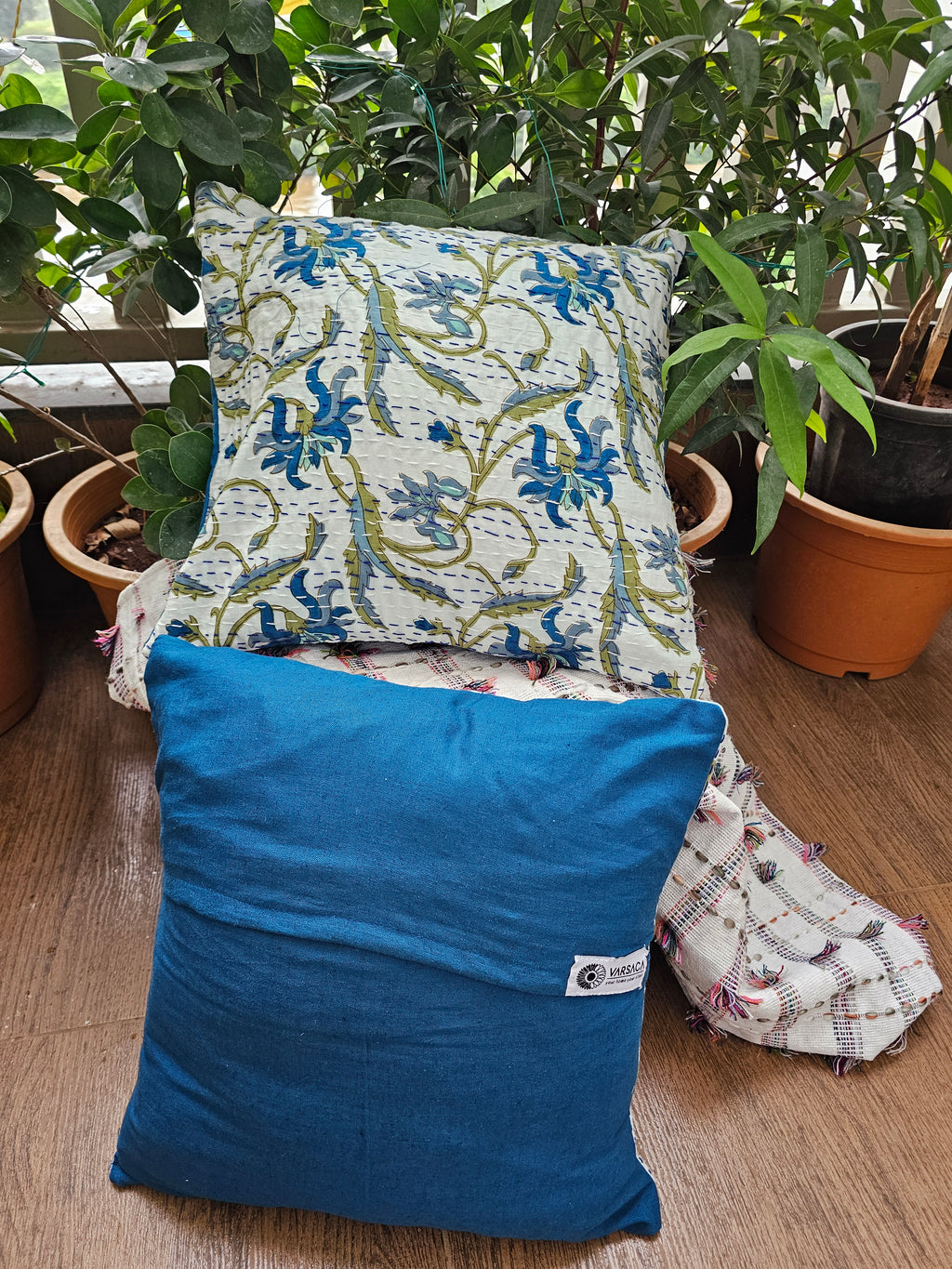 floral cotton cushion cover India