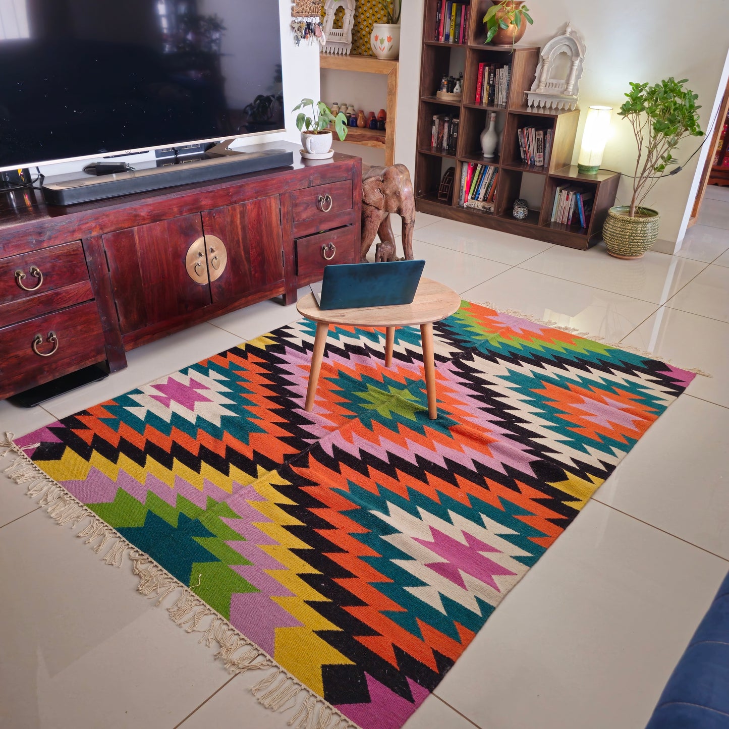 geometric rug for living room