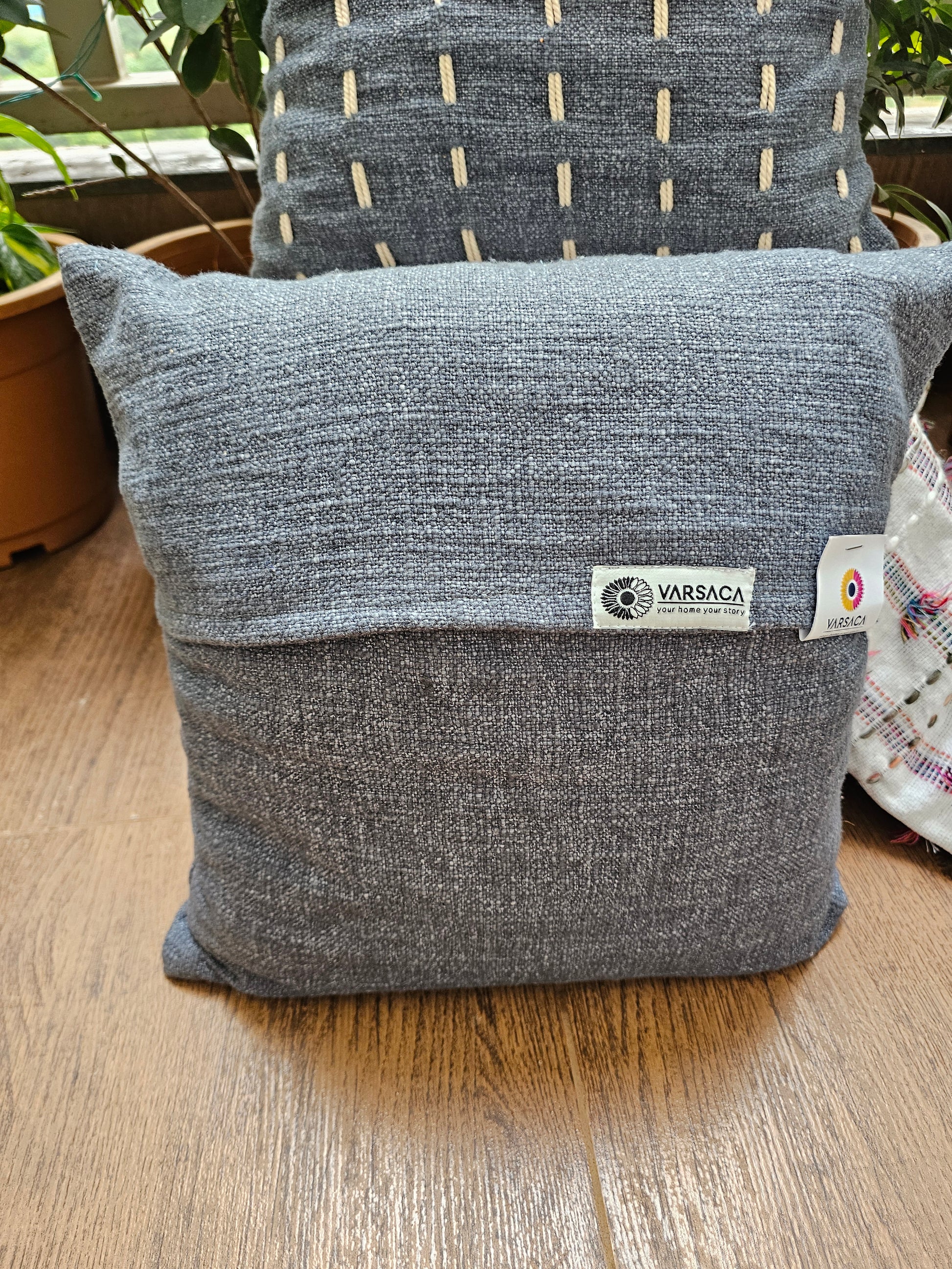 grey boho cushion cover