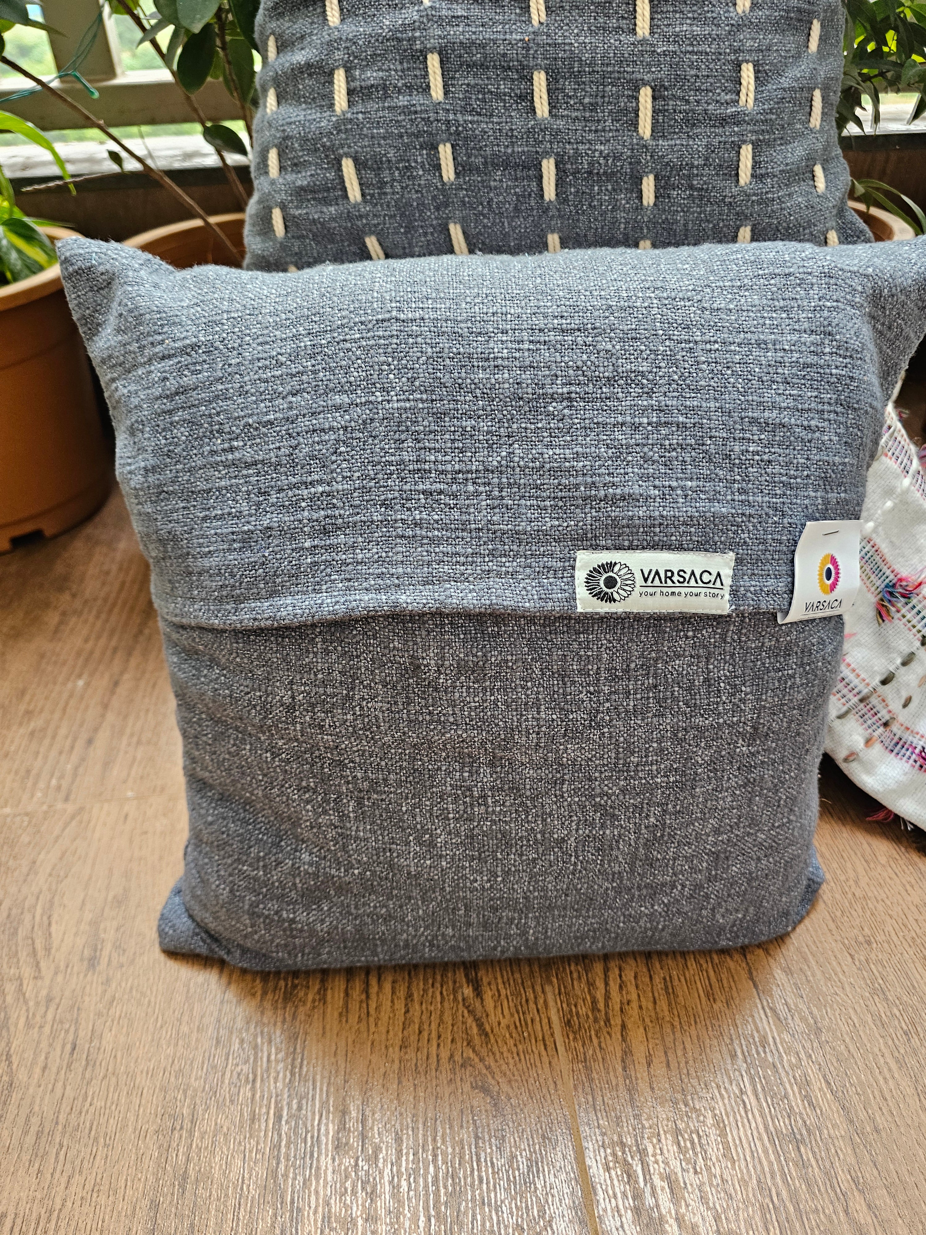 grey boho cushion cover
