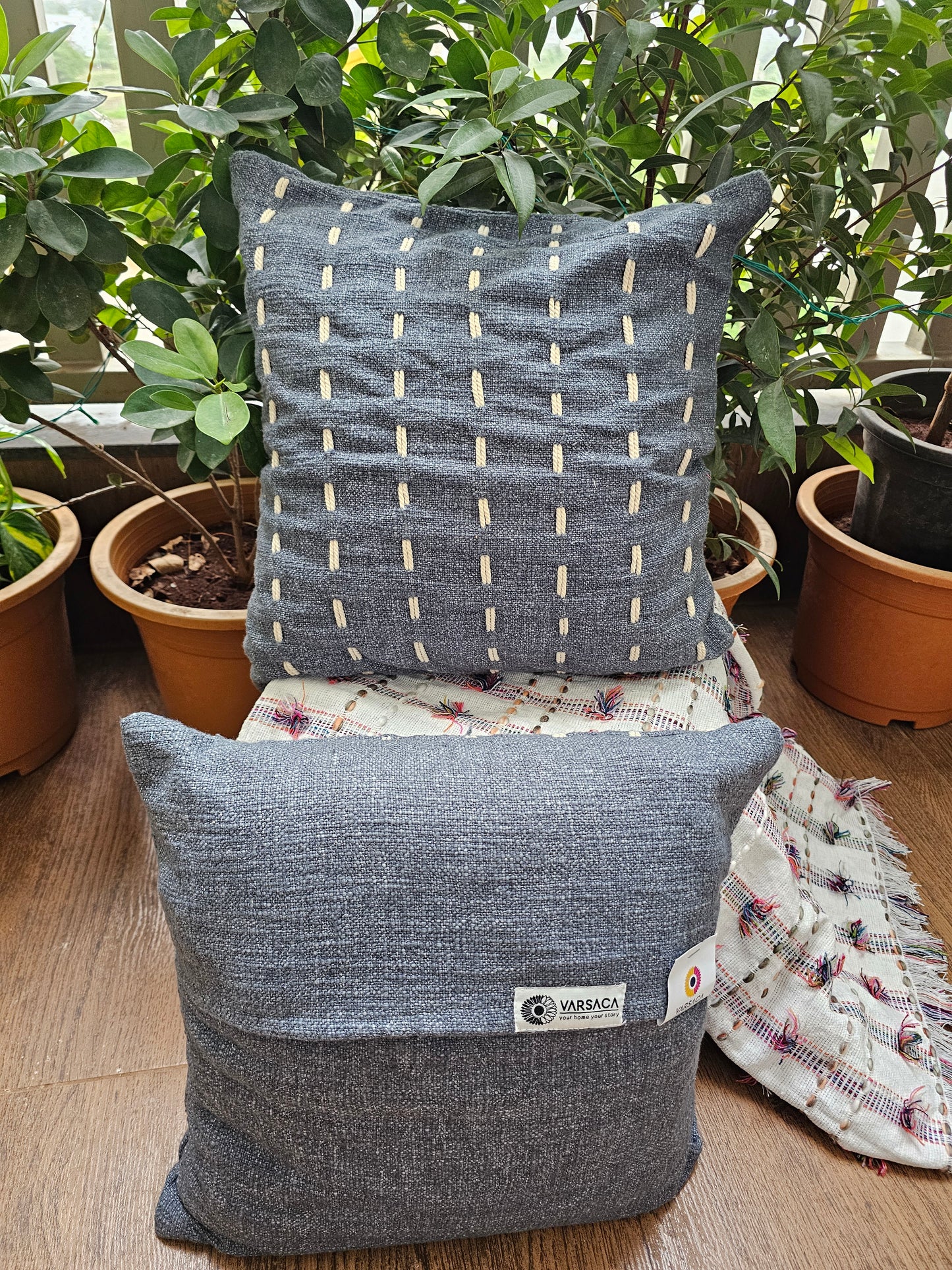 grey cushion cover