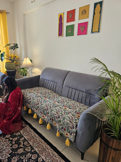handloom floral sofa cover