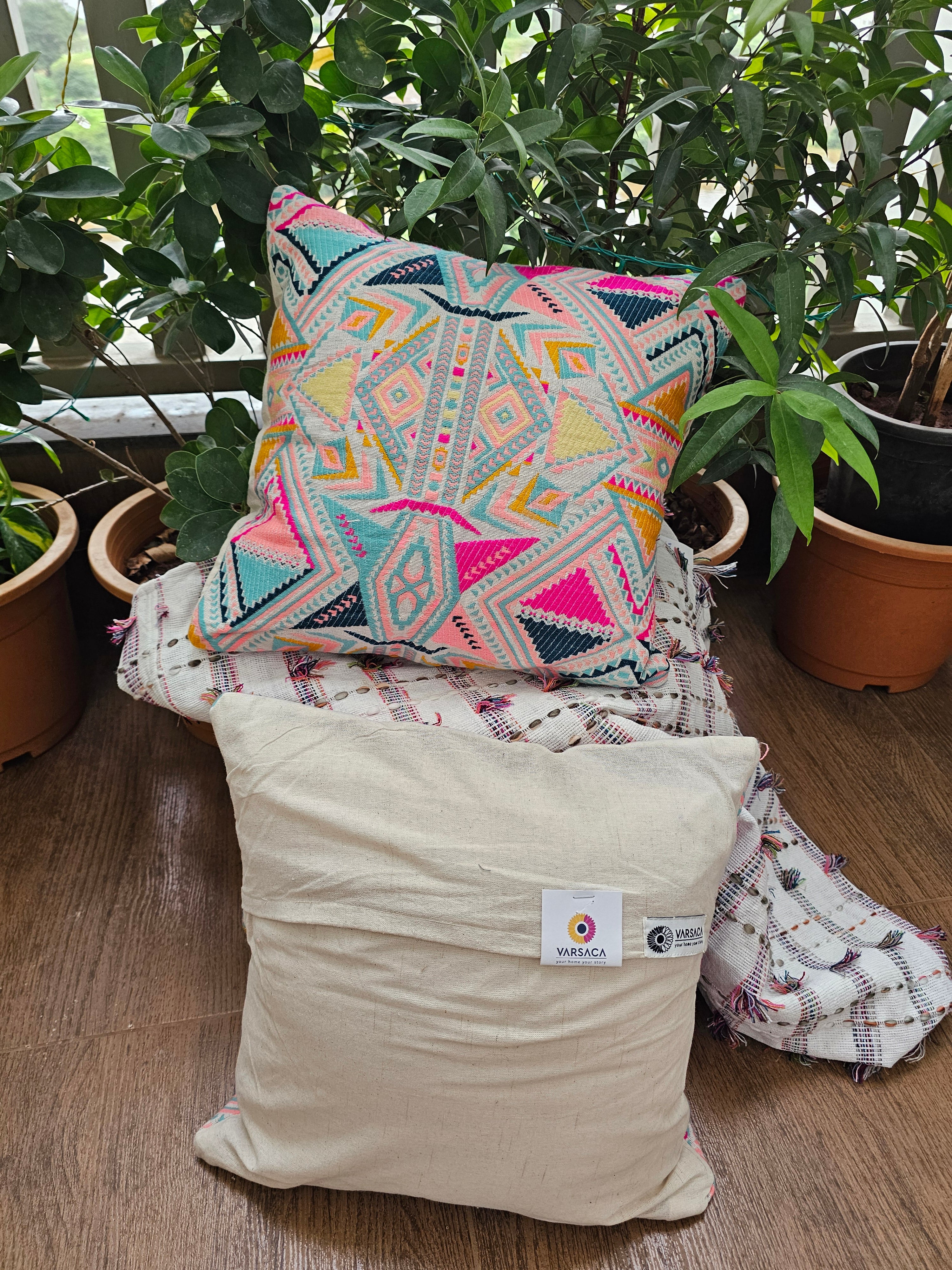 handmade pastel cushion cover online