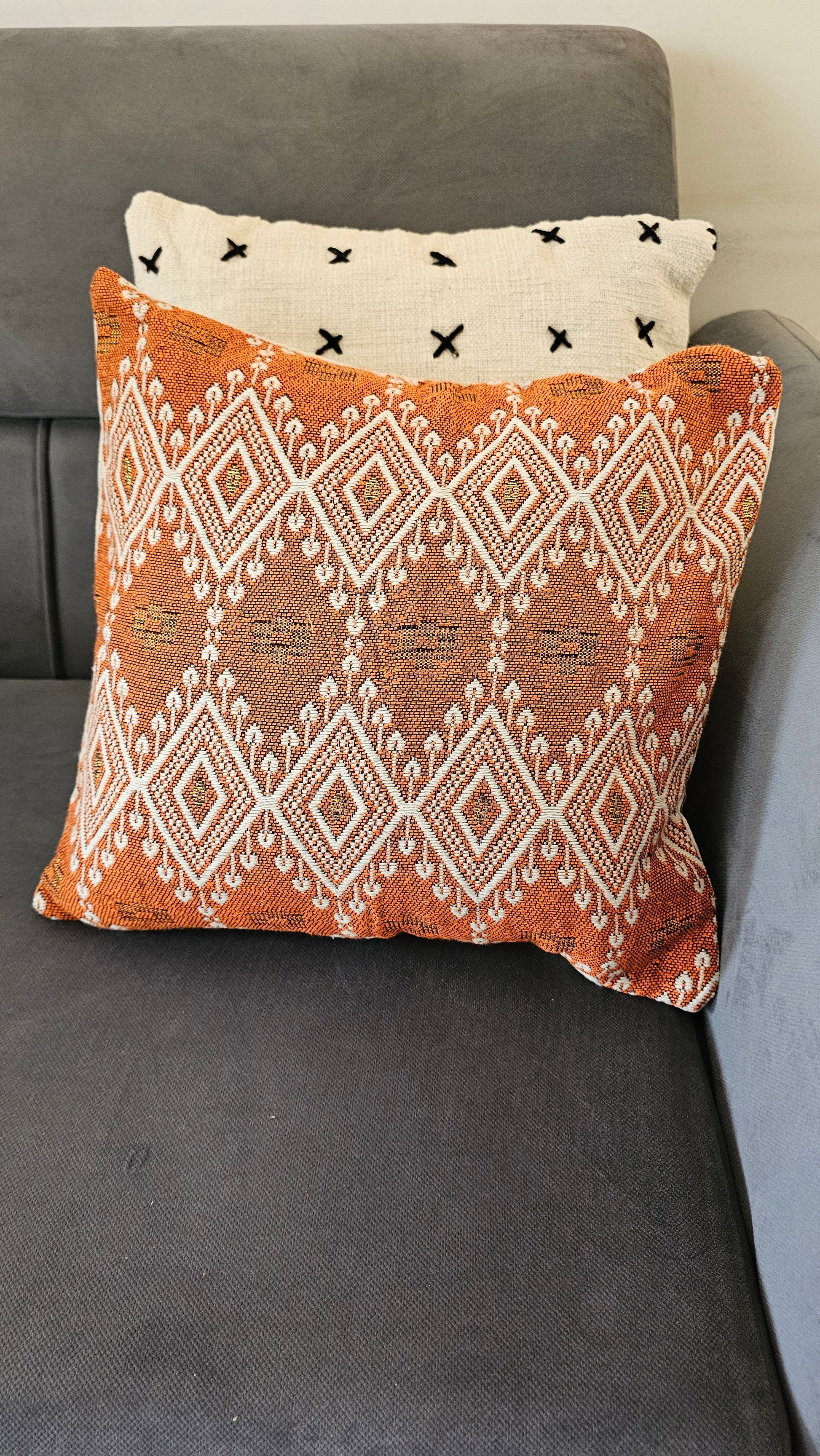 handwoven cotton cushion cover festive