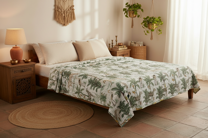 jungle_motif_bedcover_Kantha_bedcover