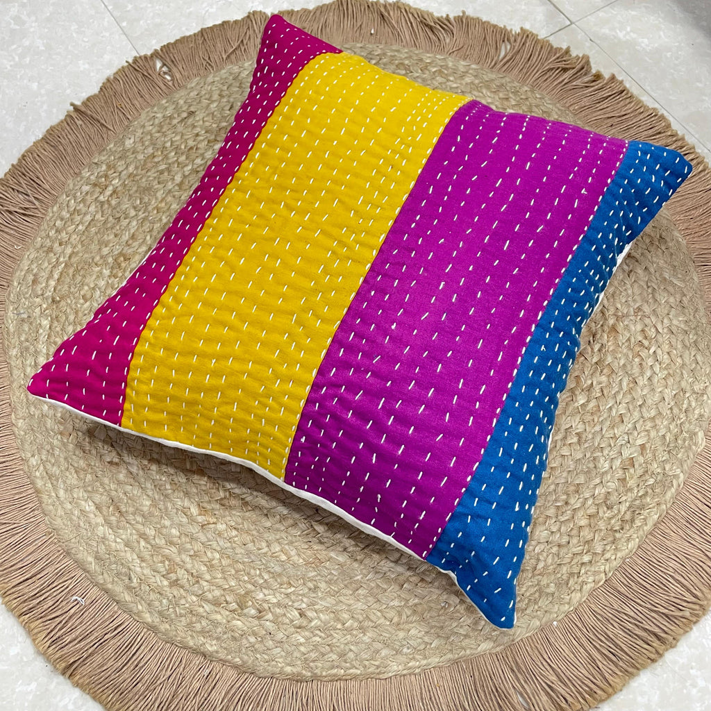 kantha cushion covers boho living room