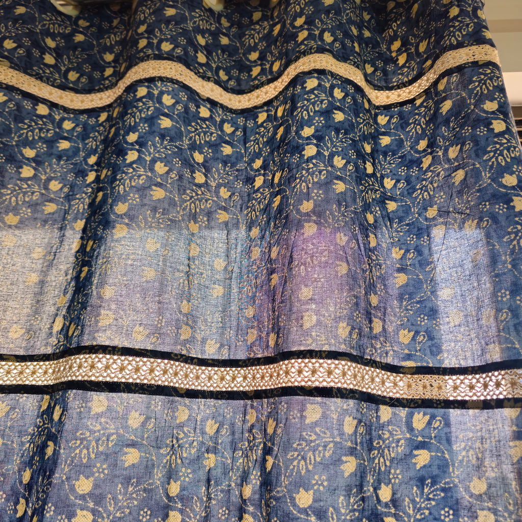 light-filtering indigo curtains