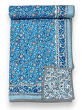 light blue reversible cotton dohar