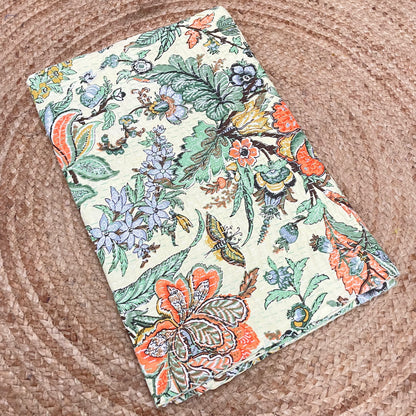 light green kantha quilt