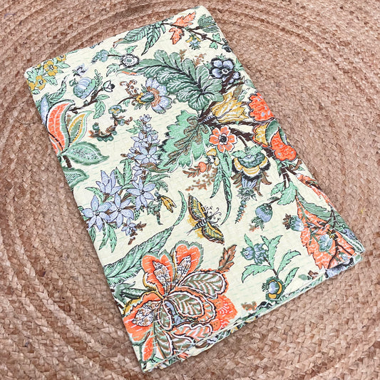 light green kantha quilt