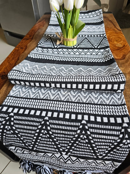 monochrome dining decor