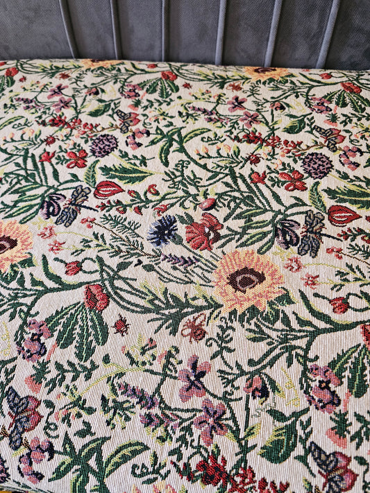 multicolored cotton throw