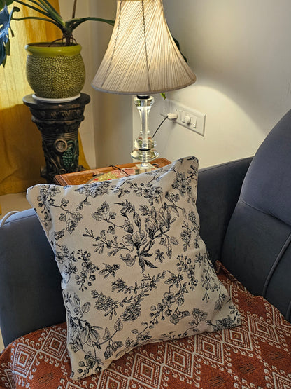 off-white cotton cushion cover