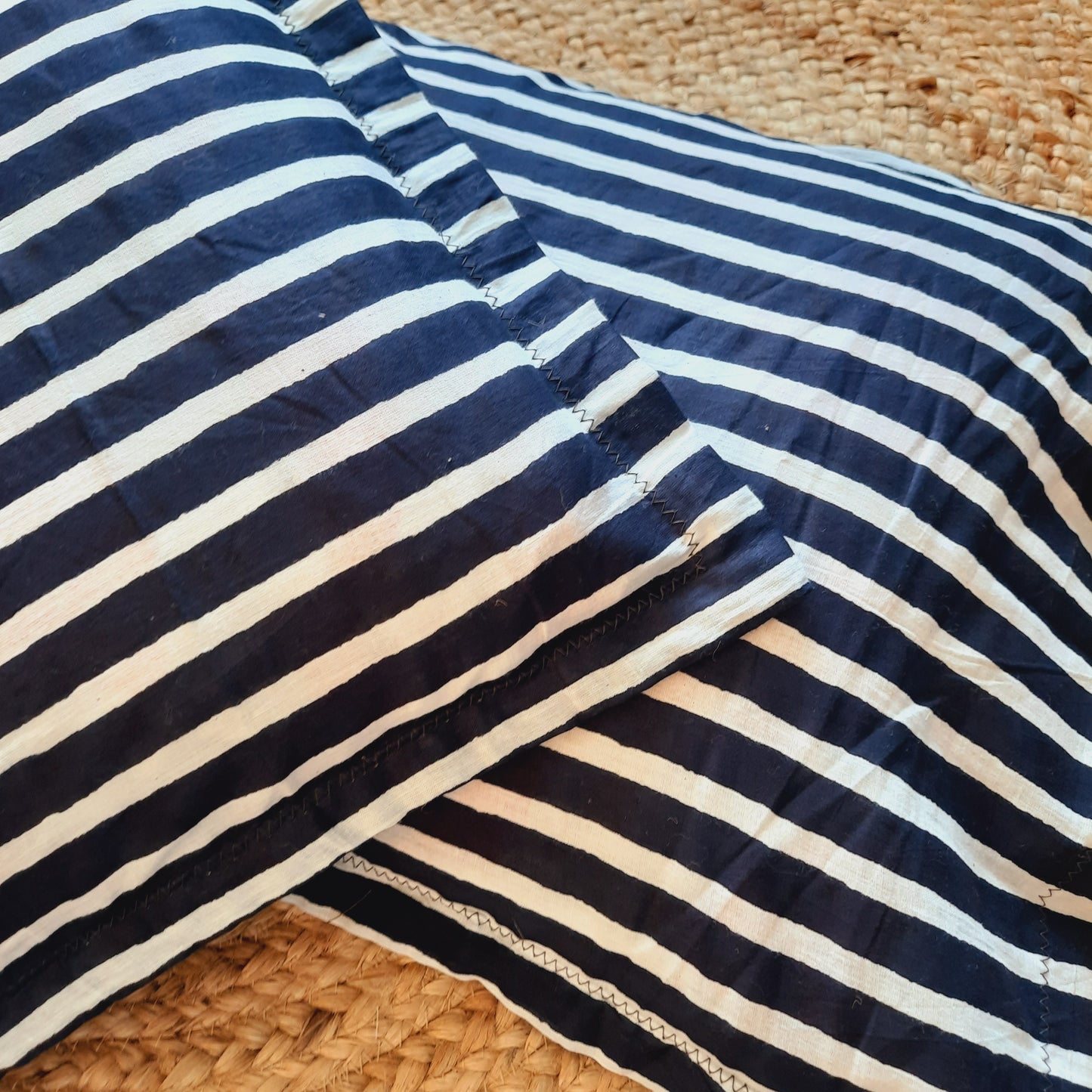 Blue and White Striped Pillow Cover Set of 2 | Stylish & Comfortable