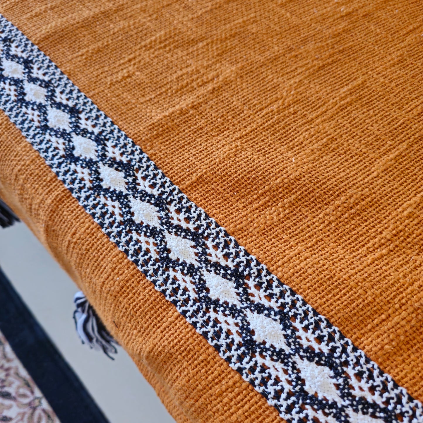 rustic jute cotton sofa cover