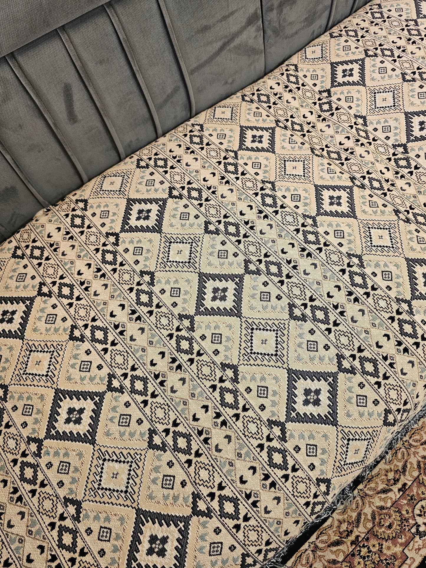 scandinavian woven blanket