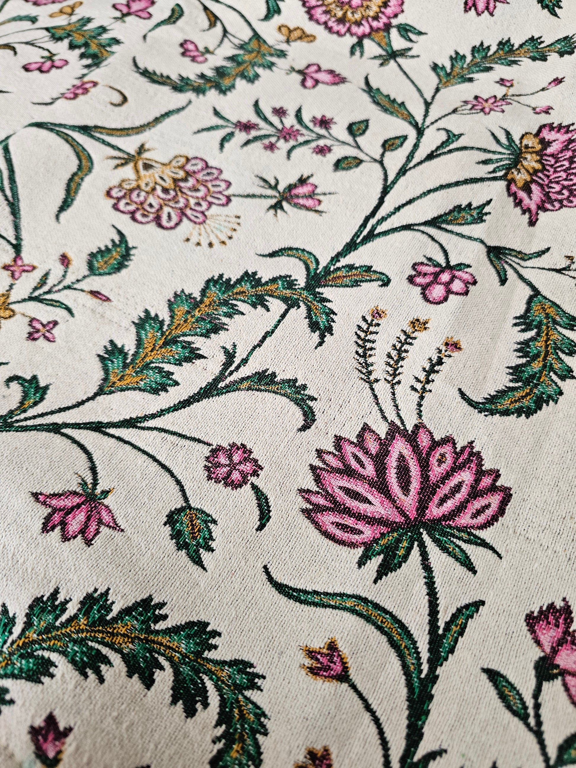 sofa cover with pink tassels India