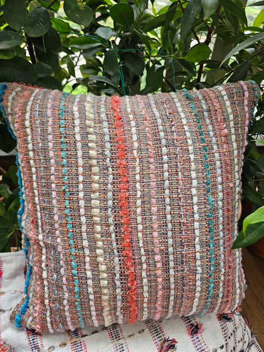 striped handloom cushion covers India