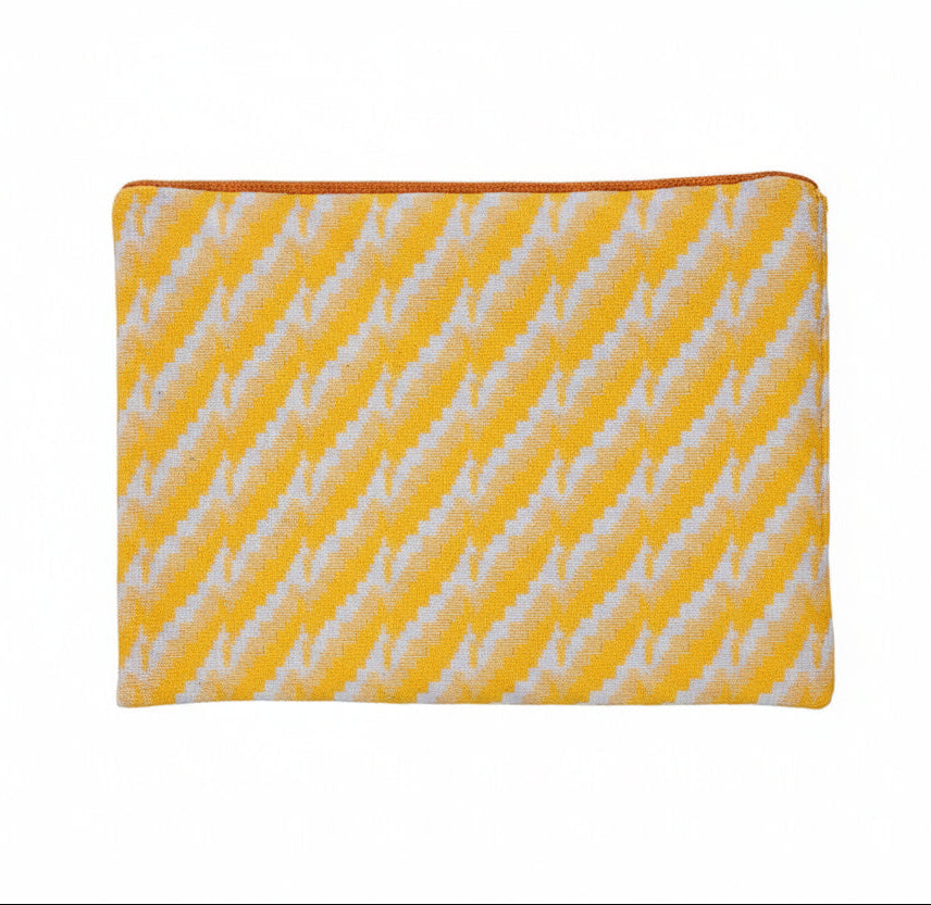 sunbeam chevron woven laptop sleeve handcrafted padded laptop cover