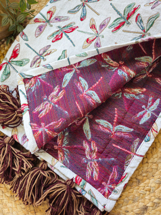 thick handloom cotton throw