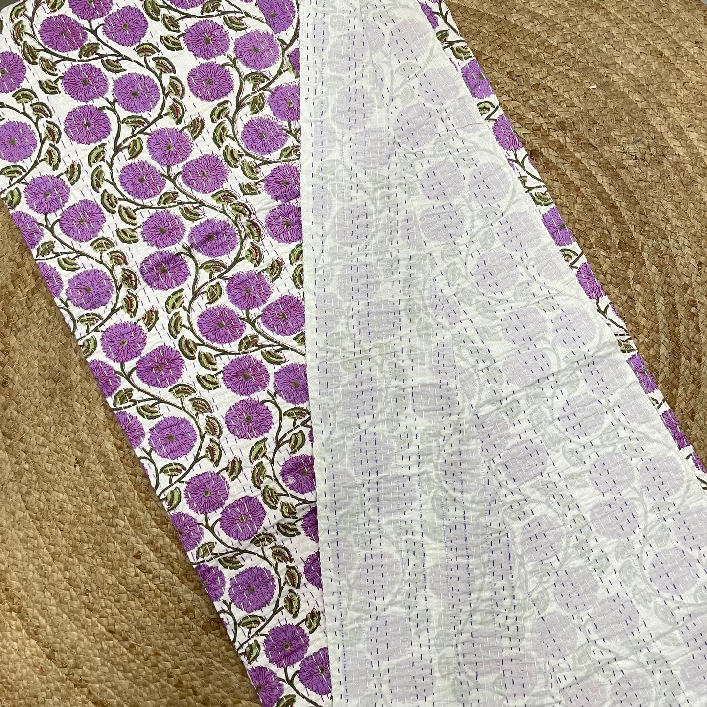 white cotton bedcover