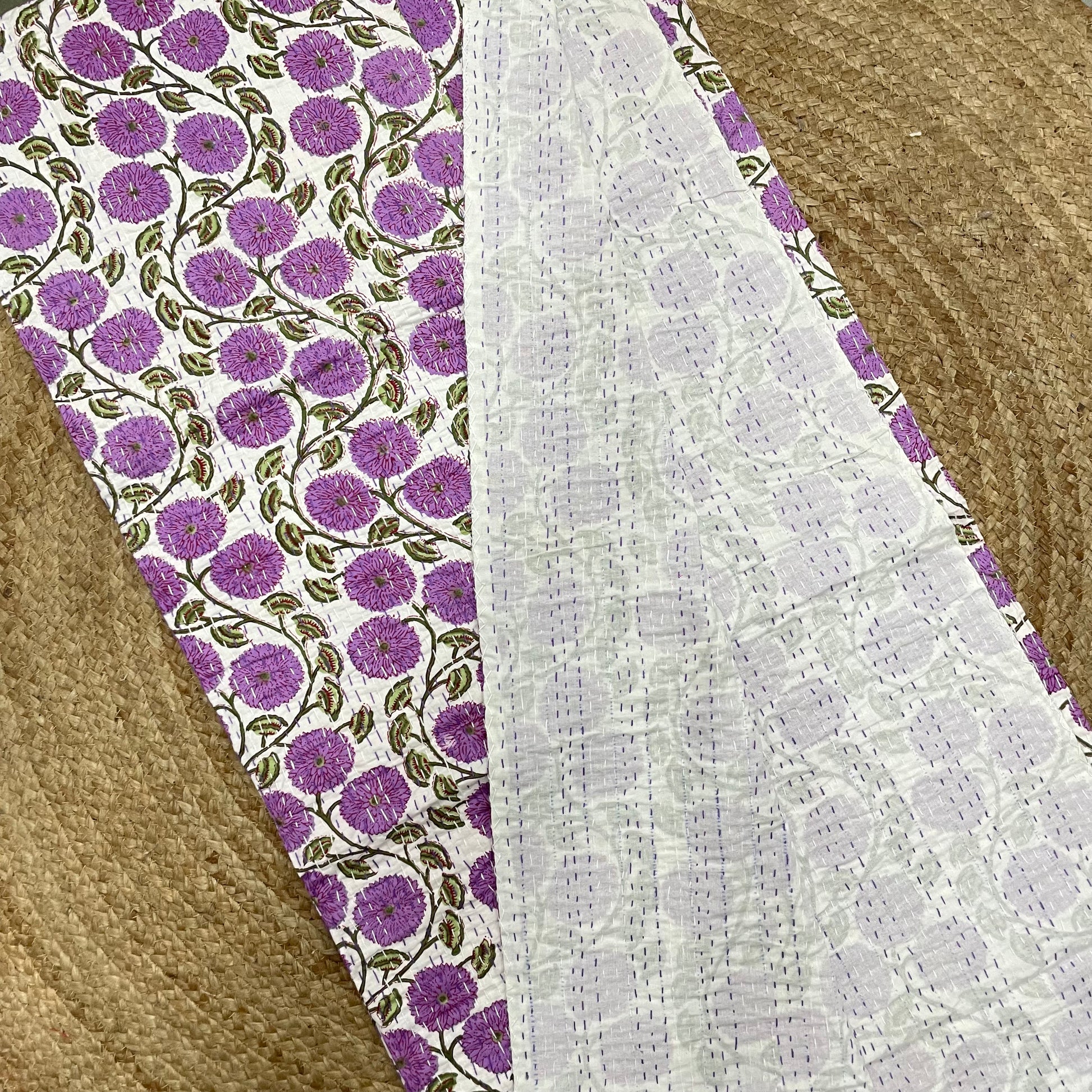 white cotton bedcover